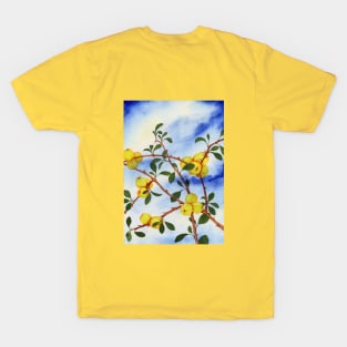 QUINCE BUSH FRUIT NATURE LEAES BERRIES YELLOW T-Shirt